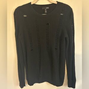 Aqua Black Cashmere Sweater size small GUC